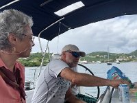 IMG 2765  lunch at anchor in the harbor in Culebra
