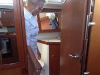 IMG 4834  back on board, cleaning the head