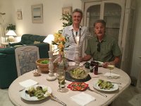 IMG 5461  back at Mimosa apt we had the Romanesco broccoli in a casserole. NYT recipe with olives, sardines and mozarella cheese