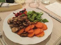 IMG 5429  Vegetable art (cooked and arranged/served for dinner by Christine)