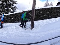 IMG 0504  weekday skiers awaiting the train