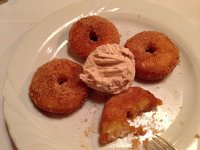 IMG 0452  lamb entrecote with these apple fritters and cinammon ice cream for dessert!