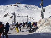 IMG 0469  fellow aging skiers and the route that I will someday come down