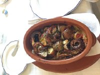 IMG 4918  lunch in the shelter of a big storm on the North coast (Sao Vicente)