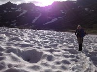 IMG 2857  crossing some snow on the way to the pass
