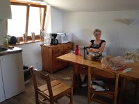 IMG 2908  then up the valley side to our accommodations at the Gite Valezan with its rather good kitchen facility