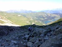 IMG 2970  Christine starts down..