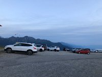 IMG 9414  parking lot at Signal de Bisanne for the lunar eclipse