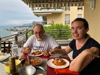 IMG 9104  meal with Nikki on the balcony