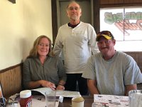 IMG 8110  Becky, me and Floyd checking the maps