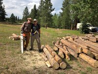 IMG 8409  I marked lengths, Mark bucked them up