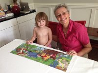 IMG 2220  Titine and Valérie completed a puzzle