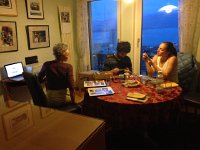 IMG 0854  Christine scanning while Bri and Nico inspect