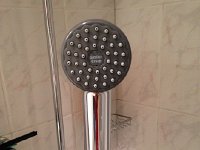 IMG 0589  6 March - new shower head for guest shower thanks to a ride by Jeff to Getaz