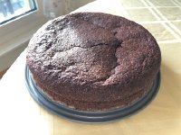 IMG 6515  chocolate cake: before