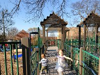 IMG 6593  Val runs in her pretty spring dress (care of Galetas, Montreux)