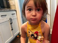 IMG 6639  Taste testing the junior muffin cake. Not too bad!