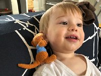 IMG 6658  Roo is telling Liam a secret