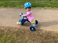 IMG 6662  We go to a nearby park where Val demonstrates her trike skills. She&#39;s really a little too heavy for it so the front wheel spins
