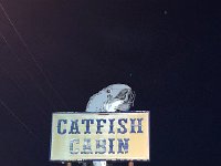 IMG 6730  Finally they fly me East to Memphis to overnight before being scheduled to take the first flight out on the morning of 22nd.  I go out to explore the local dinning experience near the Knights Inn (terrible flea-bag hotel). I stumble upon the Catfish Cabin where hushpuppies (deep fat fried dough balls common food in the South) are delicious! The place is so run down I decide to take out and return to my room