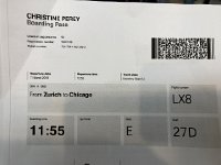 IMG 6561  I (Christine) took a different route to the US on March 11: via Zurich to Chicago. It was a risky move in March and, in fact, there was a lot of weather related inconvenience.