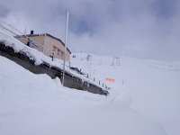 IMG 0731  looking up at David the only skier on the mountain