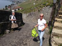 IMG 1804  walking up from Villette with Claire