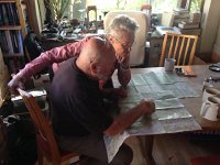 IMG 1858  planning the day&#39;s outing with Christine