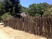 IMG 1873  an old cabin fence made of split redwood
