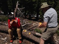 IMG 1939  Frank carving up an orange for lunch