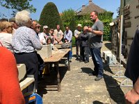 IMG 7230  stone mason explaining his restoration craft