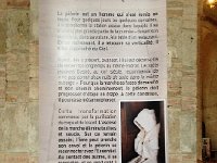 IMG 1782  I liked this poster, one of many about the pilgrimage, on a pillar in the main cathedral of the city: become who you are.