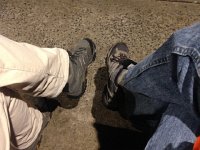 IMG 4330  waiting outside and we studied our trusty mules