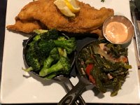 IMG 1859  Another popular option (Christine&#39;s) was the catfish, broccoli and smoked turkey greens