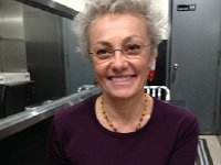 IMG 4386  Christine and her quarter-pound of rabbi-sanctioned pastrami. We decided it wasn&#39;t better than Greg&#39;s, but different.