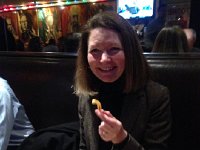 IMG 4413  Tracey with terrine and fries