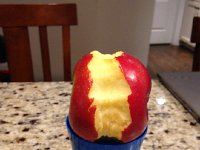 IMG 4442  an apple encounters a small, hungry human