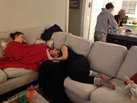 IMG 4447  after all that cooking and eating a yummy lunch we went to 2036 Castleman, where the jet lagged took a rest before game night