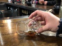 IMG 2067  back in the tasting room, the specially designed glasses do not spill