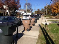 IMG 4462  cars, trashcans and culverts all lined up