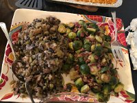 IMG 2170  stuffing  and brussel sprouts