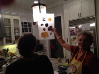 IMG 4497  see? Christine made it herself from leaves collected along the journey from Wellesley