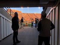 IMG 2267  Ian and Greg heading into the bleachers