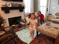 IMG 2359  taking our unicorn and cow out for a parade around living room