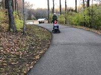 IMG 2391  Liam kneels on the stroller