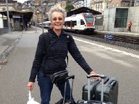 IMG 4162  Does this look like a woman ready for an adventure? Yes, but a heavily ladden one!