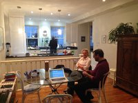 IMG 4165  An old multi-story with beautiful and bright touches, like this modern kitchen and casual dining area