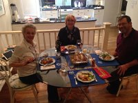 IMG 4167  first dinner (baked chicken) with David and Amelie