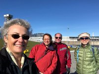 IMG 1236  L to R: Christine, Nadine, Christophe, and Greg. It was cold!
