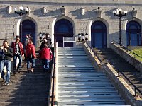 IMG 4192  Then we headed to the Oratoire Saint-Joseph. Greg made a joke about climbing stairs on his knees only to find out that it was true! it&#39;s a steep walk up the Oratory&#39;s 283 stairs